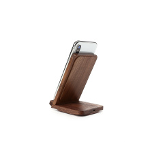 Factory direct sales10W fastest walnut bracket wireless bamboo charger